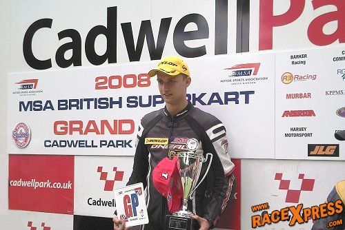 Peter Elkmann met MS Kart British Superkart Champ
